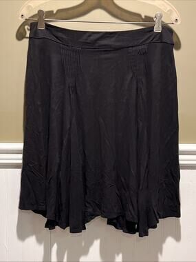 Survival Women’s Large L Asymmetrical Black Pleated Stretch Skirt